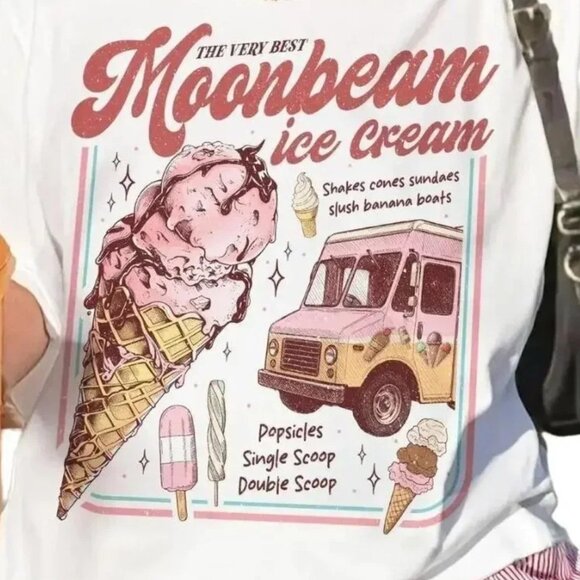 Moonbeam Ice Cream Shirt – Mr. Electric 2025 Concert Tour Tee Retro Indie Music - Picture 2 of 5